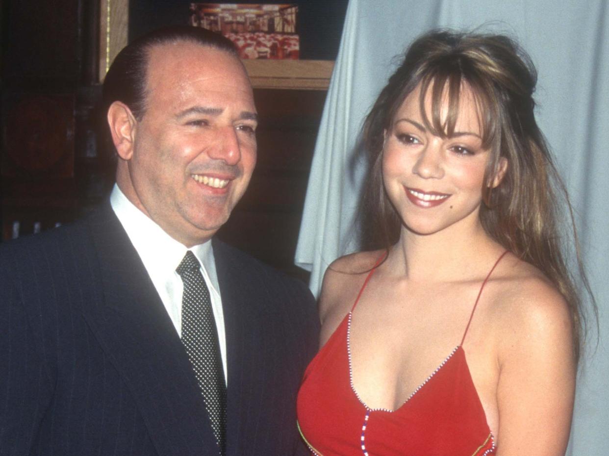 Tommy Mottola and Mariah Carey (Rex Features)