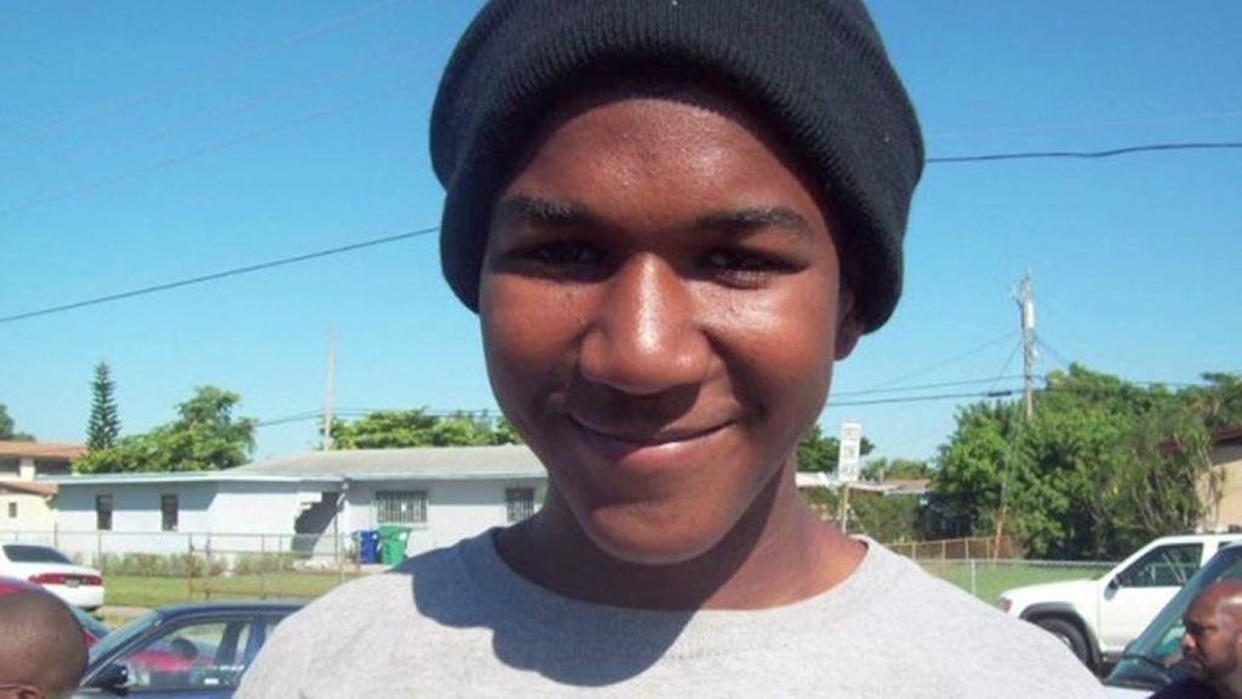 Trayvon Martin smiles at the camera.