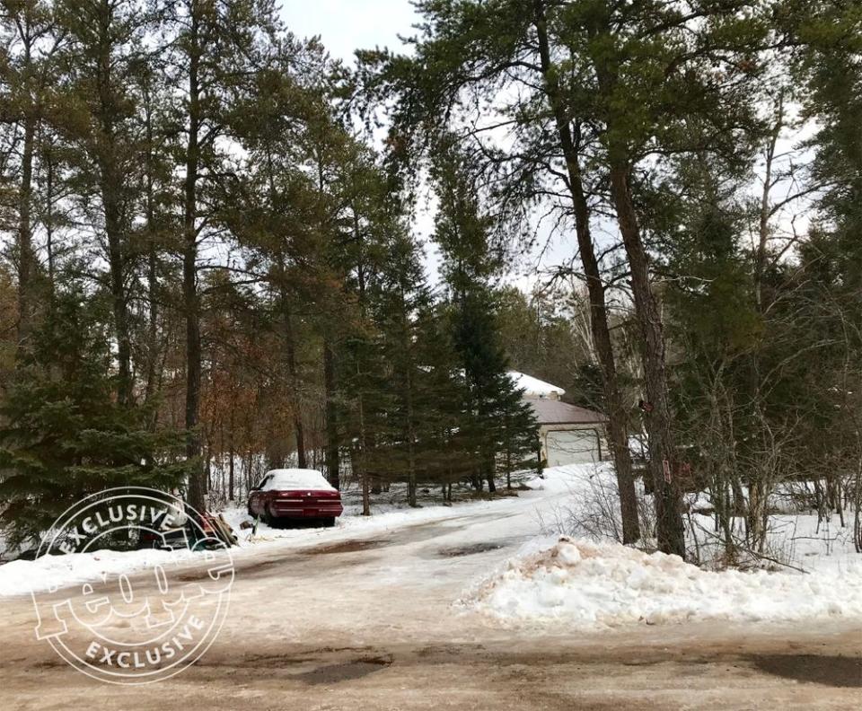 The driveway to the cabin in Gordon, Wisconsin, where Jayme Closs was allegedly held for 88 days.