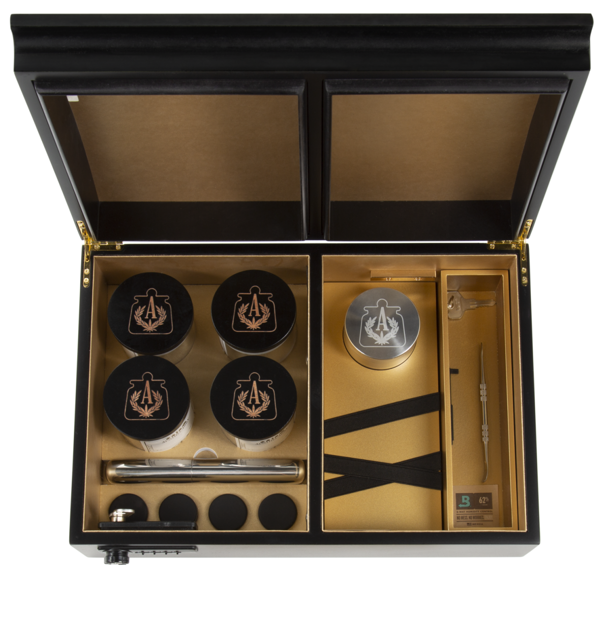 <p><a href="https://www.theapothecarrycase.com/collections/dont-just-smoke-imbibe/products/original-apothecarry-case-dark-black" rel="nofollow noopener" target="_blank" data-ylk="slk:Shop Now;elm:context_link;itc:0;sec:content-canvas" class="link rapid-noclick-resp">Shop Now</a></p><p>The Apothecarry Case</p><p>theapothecarrycase.com</p><p>$275.00</p>