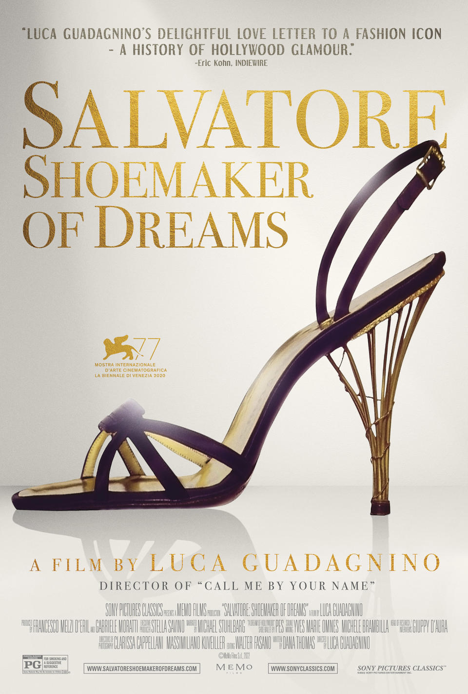 This image released by Sony Pictures Classics shows promotional art for "Salvatore: Shoemaker of Dreams," a documentary about Italian designer Salvatore Ferragamo. (Sony Pictures Classics via AP)