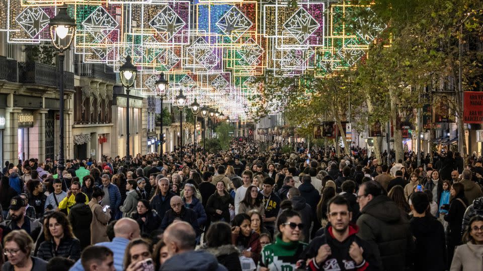 Barcelona recently relocated a cruise terminal away from the city to help combat overtourism. - Angel Garcia/Bloomberg/Getty Images