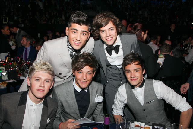 <p>JM Enternational/Redferns</p> From left: Niall Horan, Zayn Malik, Louis Tomlinson, Harry Styles and Liam Payne of One Direction in London in February 2012