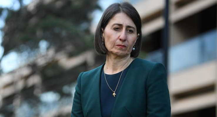 NSW Premier Gladys Berejiklian speaks to the media during a press conference in Sydney.