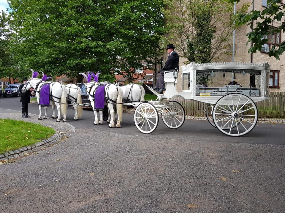 The funeral for Lexi Draper and Scarlett Vaughan who were murdered by their mother last year.