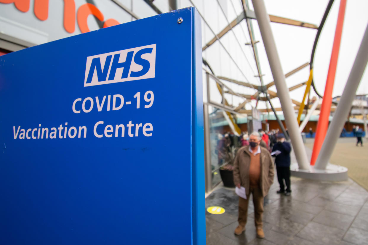  A general view of a NHS Covid-19 mass vaccination centre that has been set up at Life Science Centre. Serval mass vaccination centres now opened to the general public as the government continues to ramp up the vaccination programme against Covid-19. (Photo by Nicolas Briquet / SOPA Images/Sipa USA) 