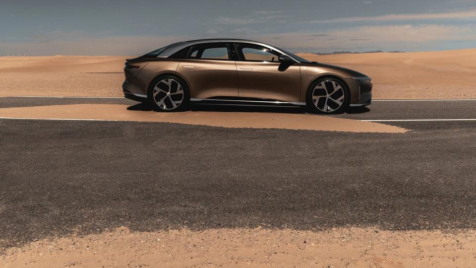 lucid air in saudi arabia