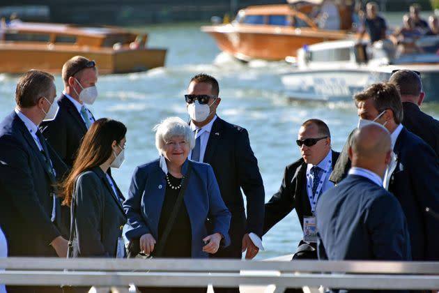 US Treasury Secretary Janet Yellen arrives at the Arsenale for the G20 Economy and Finance meeting, today 9 July 2021. ANSA/ANDREA MEROLA (Photo: Andrea MerolaANSA)