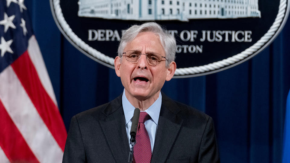 Attorney General Merrick Garland announced Wednesday the Department of Justice is launching a civil investigation into whether the Minneapolis Police Department engages in unlawful policing. (Andrew Harnik/Pool via REUTERS