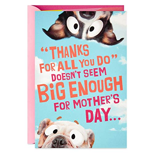 Hallmark Funny Pop Up Mother's Day Card (Dog Banner) (0599MBC9255)