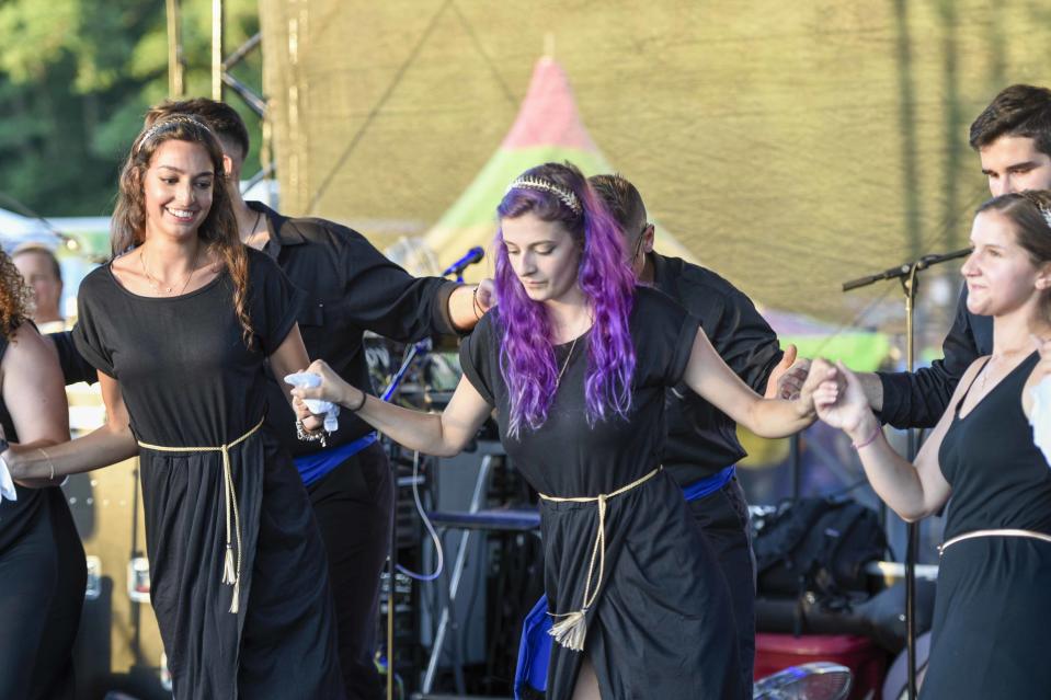 Greek dancers of all ages are part of the cultural experience offered by the Panegyri Greek Festival.