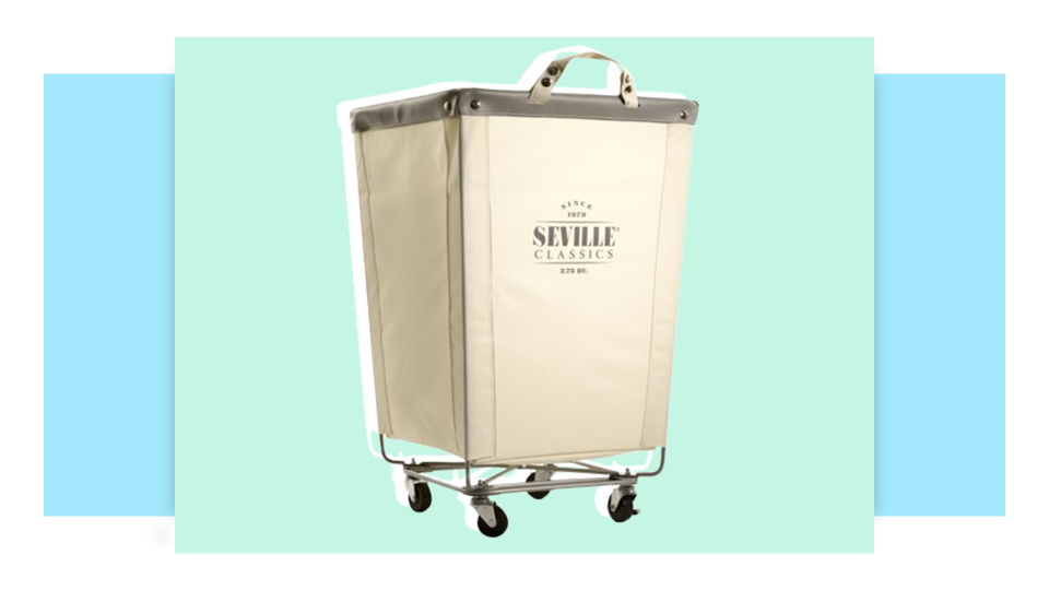 Navigate your home with this wheeled hamper.
