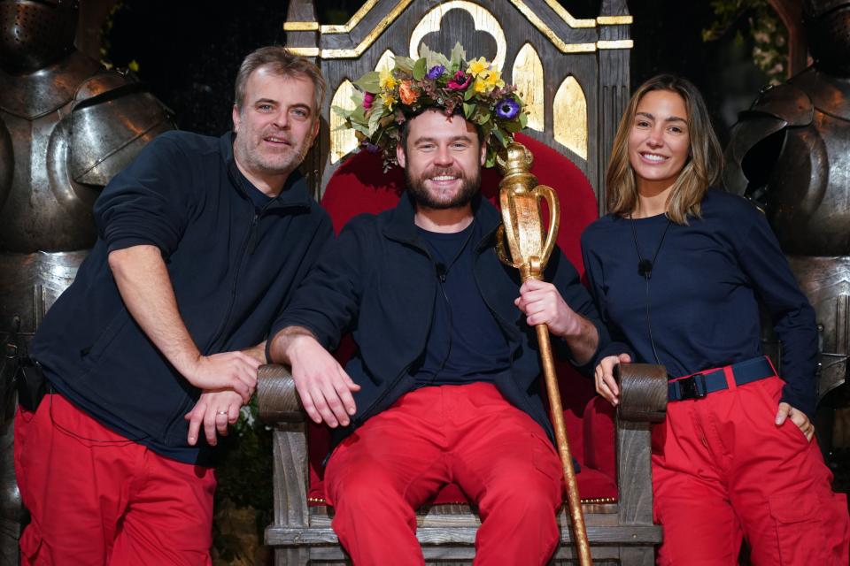 Danny Miller was crowned King of the Castle, while Simon Gregson was runner-up and Frankie Bridge finished third. (ITV/Shutterstock)