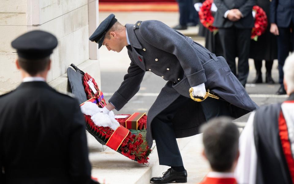 Prince of Wales, Prince William, Cenotaph, Remembrance Sunday, Whitehall - Samir Hussein/WireImage