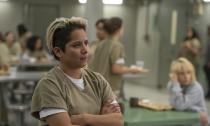 <p><strong>Drug-related crimes (presumably)</strong></p><p>She ran a trafficking operation.</p><p>She is played by Vicci Martinez.</p>