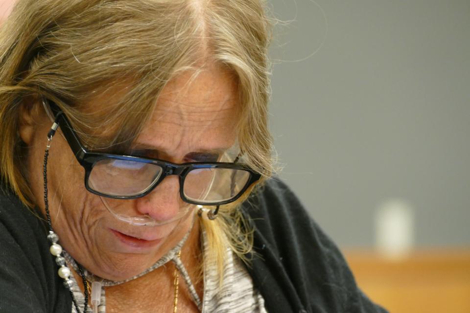Michele Sullivan said medical marijuana dispensaries close to home are critical to her health during a Marco Island City Council meeting June 17, 2019. She has multiple sclerosis, fibromyalgia and Chron's disease. among other medical conditions.  "I don't understand why anybody would not want me to have the ability to get this," Sullivan said.