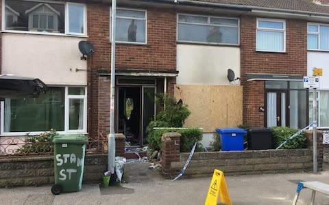 The house in Suffolk where the two hoarders died - Credit: East Anglia News Service