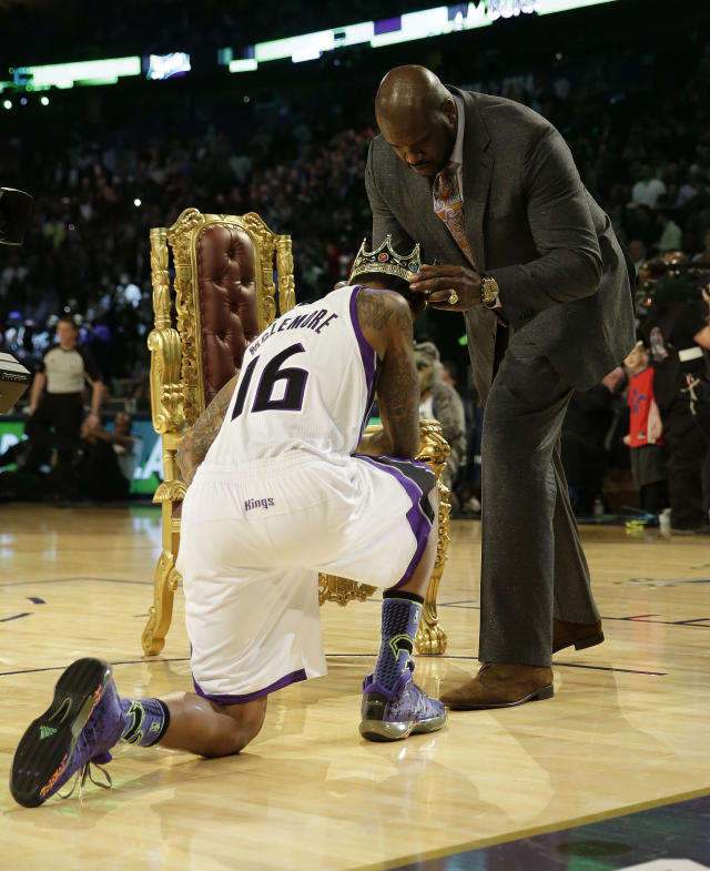 Ben McLemore of the Sacramento Kings dunks the ball as he flies