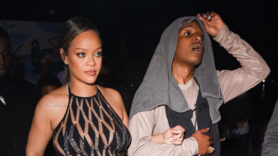 rihanna and a$ap rocky at spotify beach at cannes lions 2023