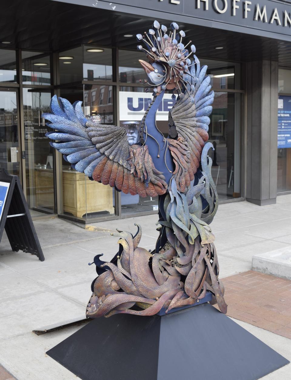 "Phoenix Rising" was selected as the 2023 SculptureTour Salina People's Choice. The 2024 SculptureTour will have its UNwrap Party on May 4.