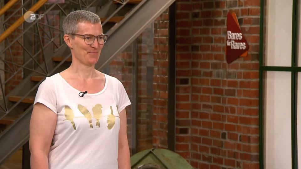 "Das kann so weiter gehen", gab sich Lena Frerk recht unbeeindruckt. Selbst als Christian Vechtel die 1.000-Euro-Marke erklomm, behielt Frerk ihre eingefrorene Mimik bei ... (Bild: ZDF)