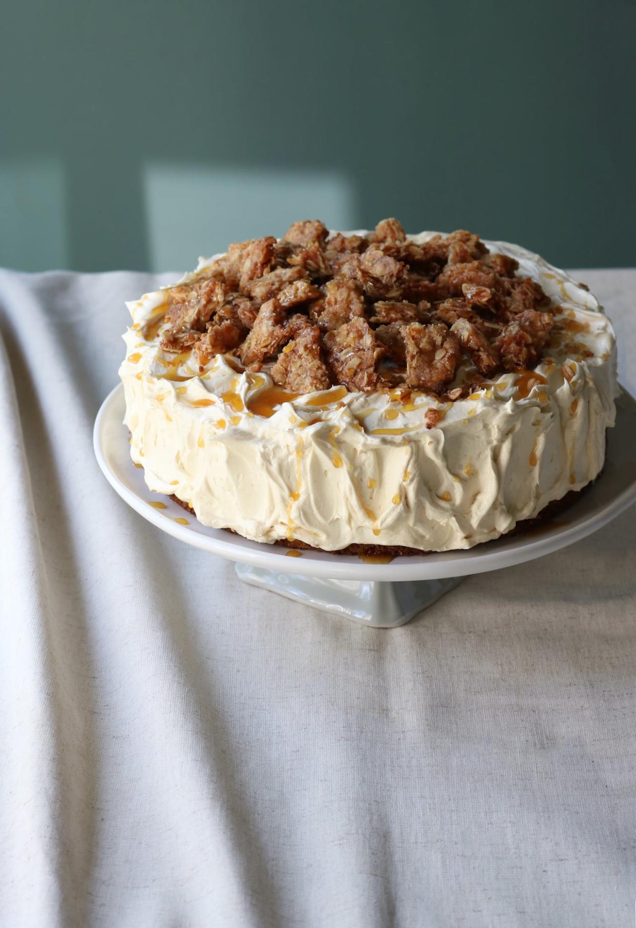 This caramel apple cake is wonderful for fall.  (Julie Van Rosendaal - image credit)