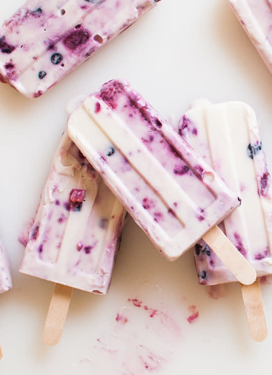 <strong>Get the <a href="http://cookieandkate.com/2012/roasted-berry-and-honey-yogurt-popsicles/" target="_blank">Roasted Berry And Honey Yogurt Popsicles recipe</a>&nbsp;from Cookie + Kate</strong>