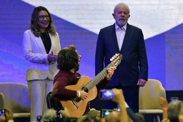 Lula, durante el acto lanzamiento de su campa&#xf1;a