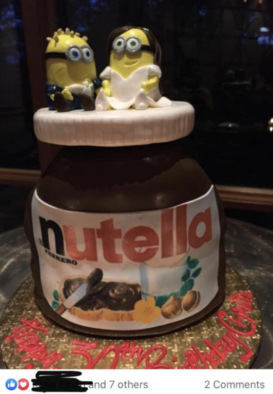 A Nutella wedding cake