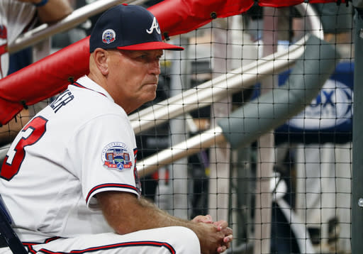 Brian Snitker gets another year as Braves manager. (AP)