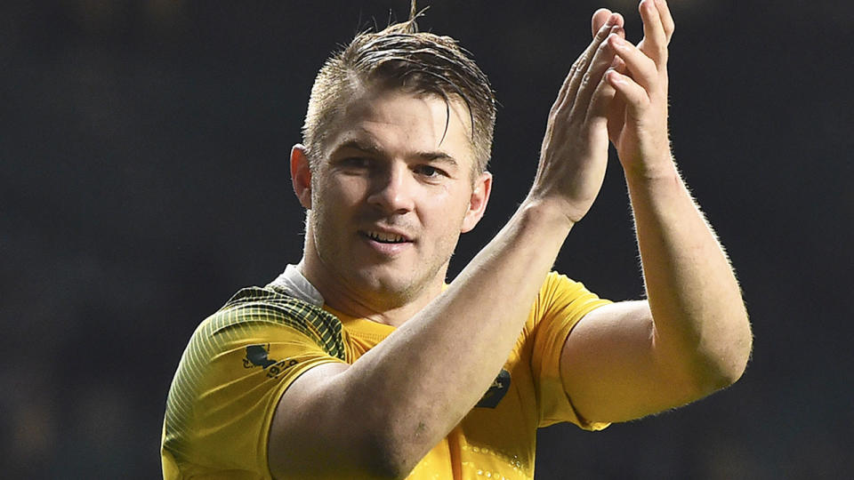 Pictured here, Drew Mitchell during his Wallabies playing days.