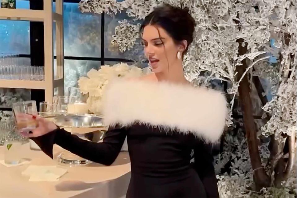 <p>Kylie Jenner / Instagram</p> Kendall Jenner on Christmas Eve