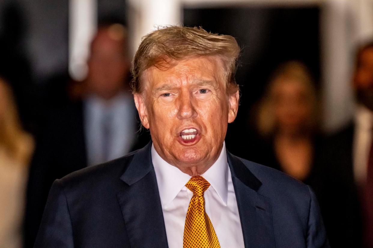 <span>Donald Trump outside court in New York on 21 May 2024.</span><span>Photograph: Getty Images</span>