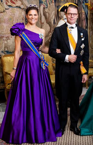 <p>Patrick van Katwijk/Getty Images</p> Crown Princess Victoria of Sweden and Prince Daniel of Sweden