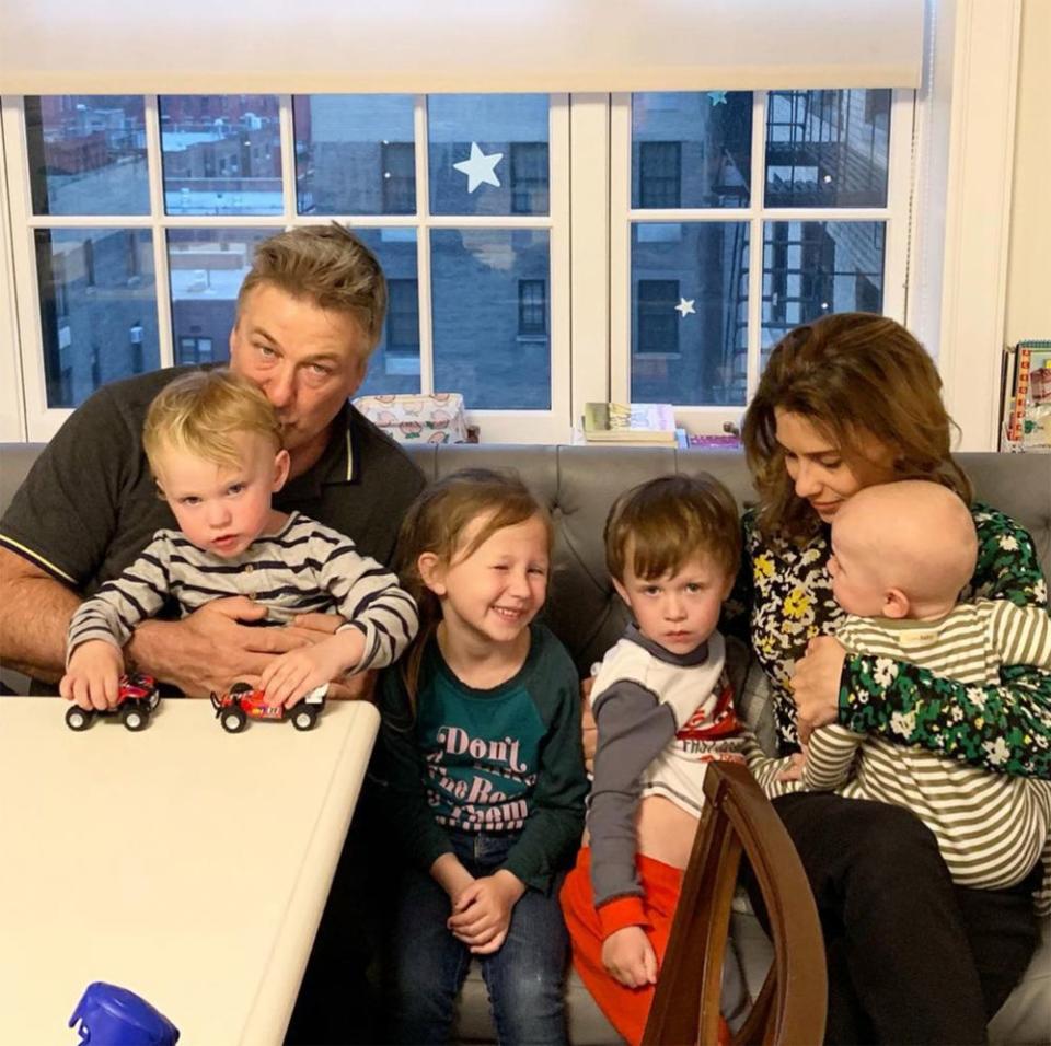 Hilaria and Alec Baldwin with their four kids | Hilaria Baldwin/Instagram