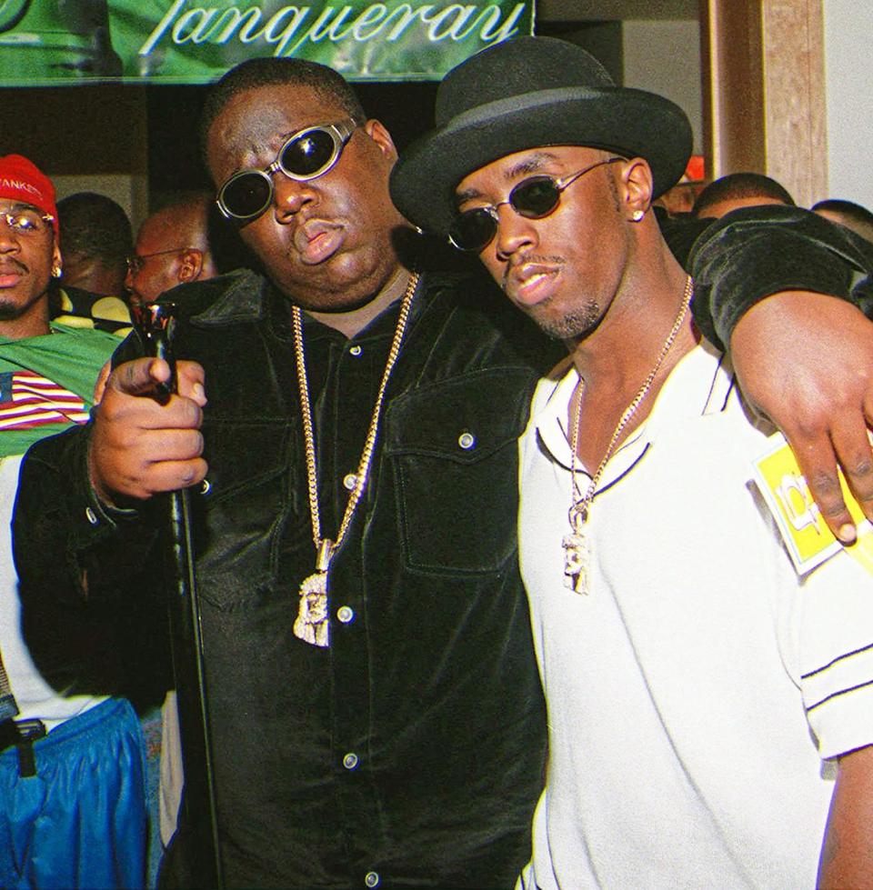 Friends: Notorious B.I.G with Sean “Diddy” Combs (AP Photo/Venus Bernardo-Prudhomme)