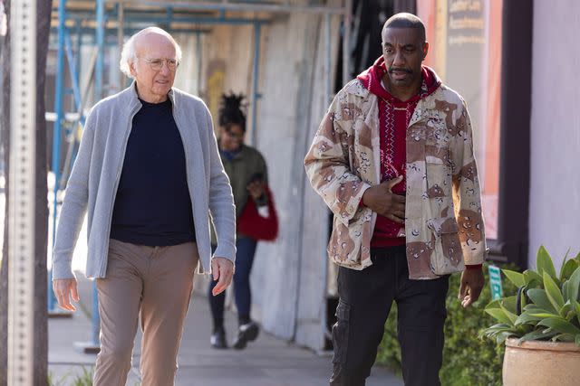 <p>HBO</p> Larry David (left) and J.B. Smoove on 'Curb Your Enthusiasm'