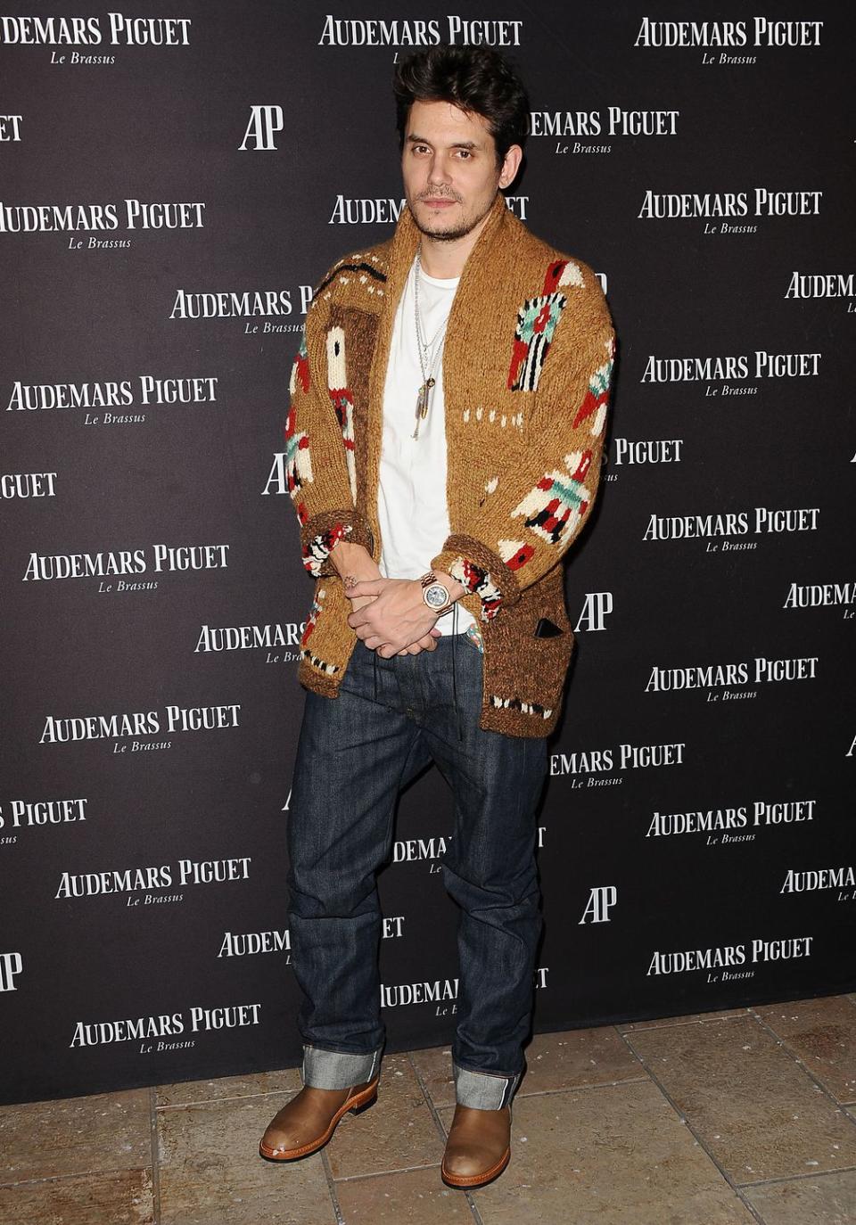 beverly hills, ca   december 09  john mayer attends the opening of audemars piguet on december 9, 2015 in beverly hills, california  photo by jason laverisfilmmagic