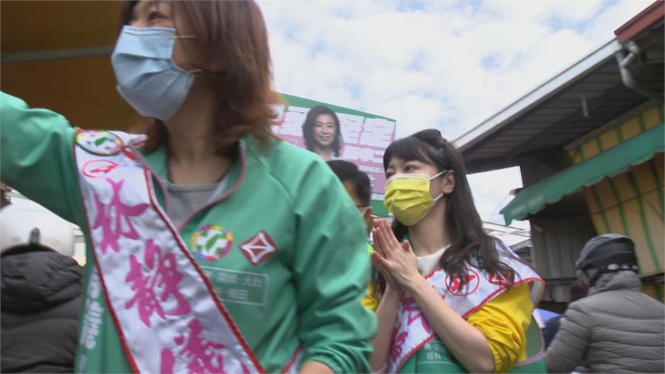 林靜儀合體高嘉瑜　沙鹿市場掃街高人氣