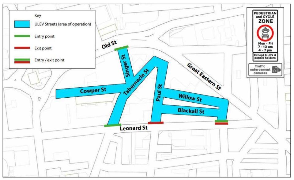 Mapped: Zone 1 of the proposals (Hackney Council) (Hackney Council)