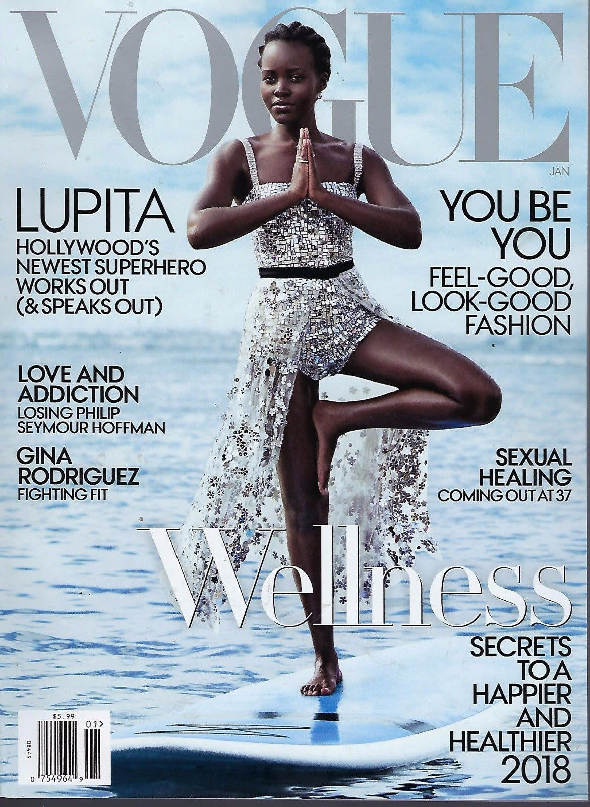 <em>Vogue</em>‘s January 2018 issue features Lupita Nyong’o for the fourth time in just over three years. (Photo: Vogue)