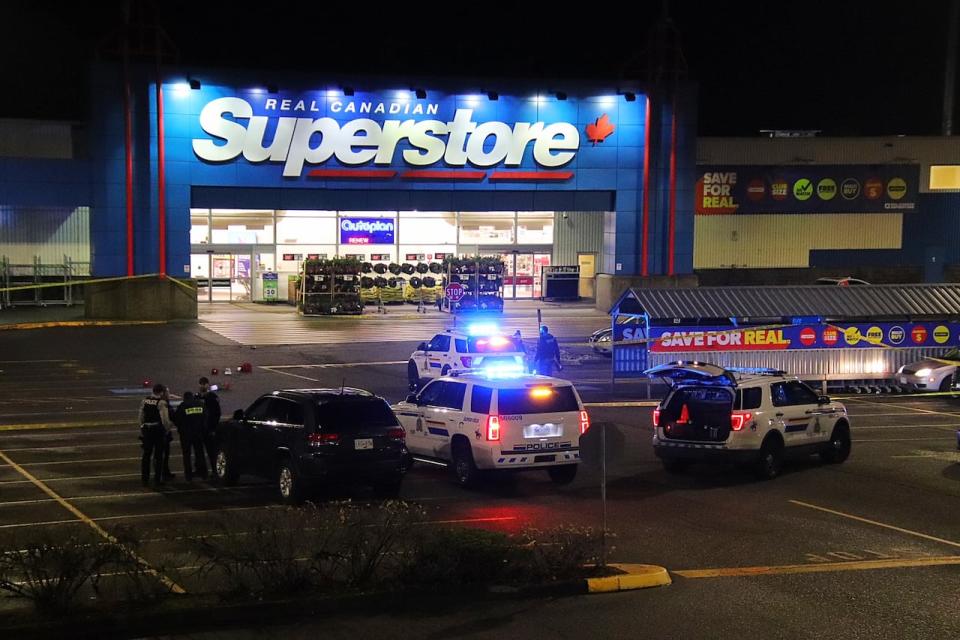 Police say the parking lot of the Superstore is likely to be closed through Thursday morning.