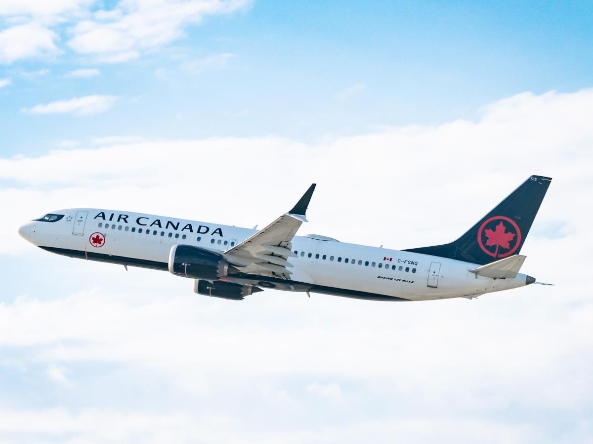 Двама пътници бяха изгонени от полет на Air Canada, защото отказаха да седнат на места, покрити с повърнато, казва спътник