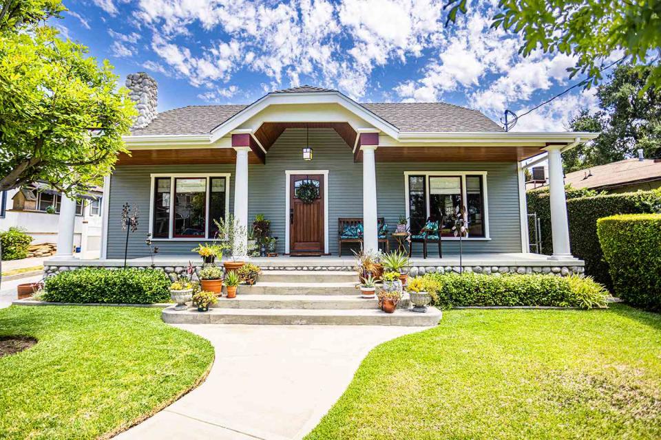 <p>Getty</p> Stock image of a suburban home.