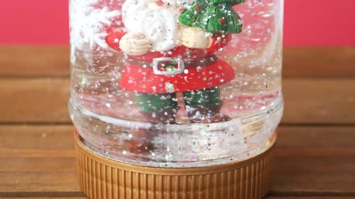 diy snow globe upcycled snow globe