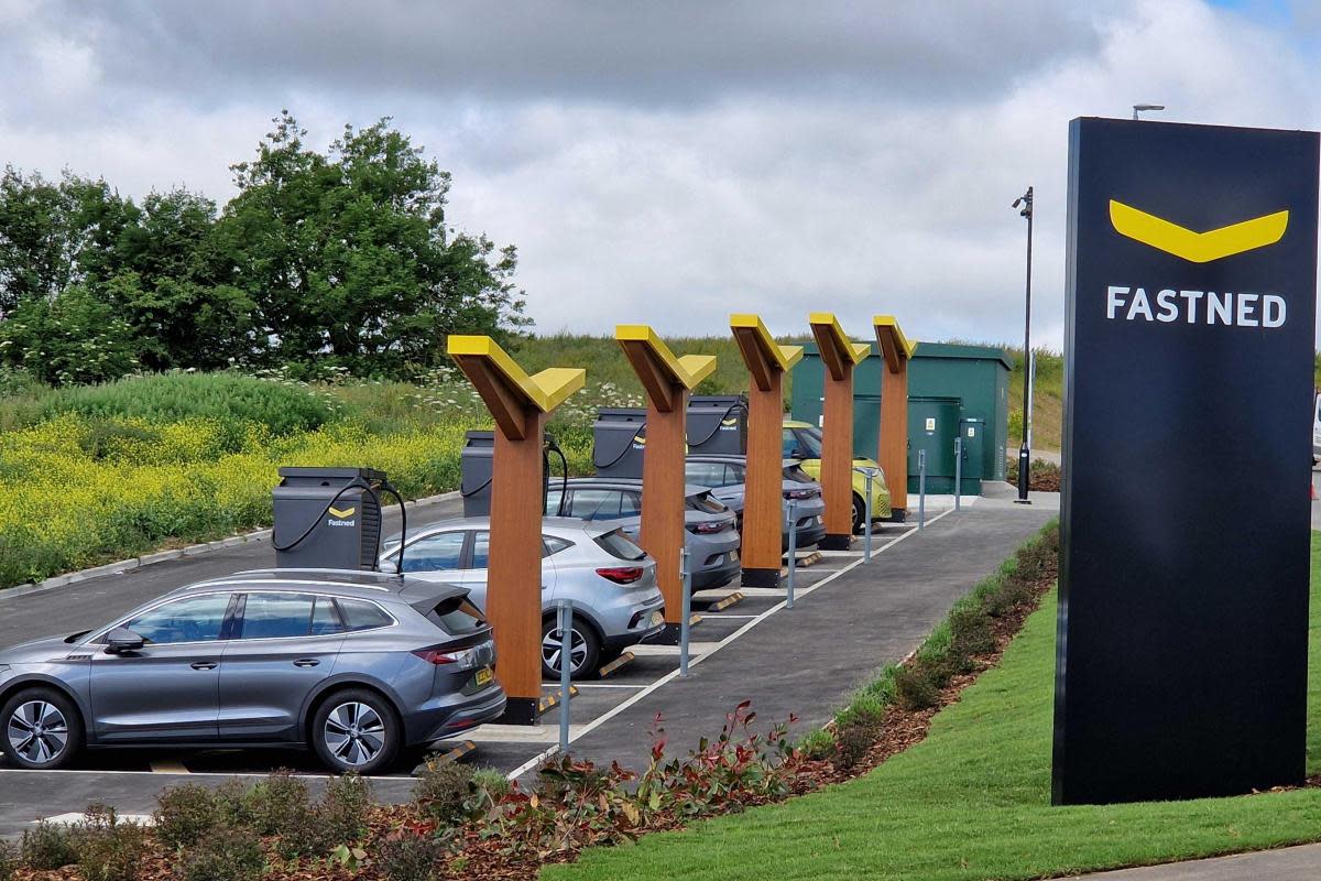 The new charging hub <i>(Image: Fastned)</i>