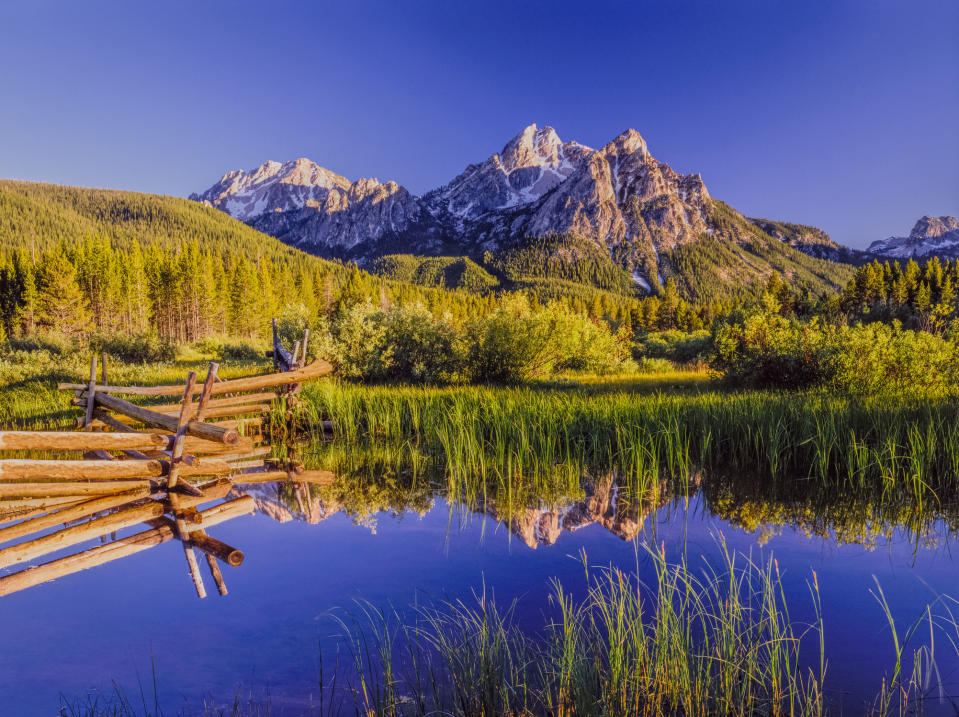 The Sawtooth Mountain Range, Stanley Idaho.