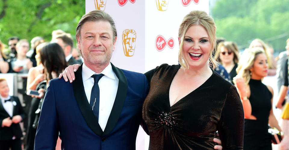 Sean Bean with his fifth wife Ashley Moore. (PA Images)