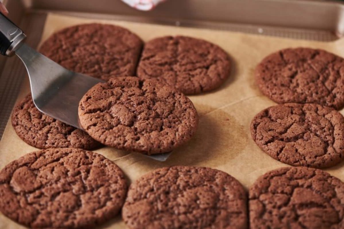 <p>Katie Workman</p><p>A bit of cinnamon and pure chile powder turn these crinkley chocolate cookies into something very special. </p><p><strong>Get the recipe: <a href="https://themom100.com/recipe/mexican-hot-chocolate-cookies/" rel="nofollow noopener" target="_blank" data-ylk="slk:Mexican Hot Chocolate Cookies;elm:context_link;itc:0;sec:content-canvas" class="link rapid-noclick-resp">Mexican Hot Chocolate Cookies</a></strong></p>