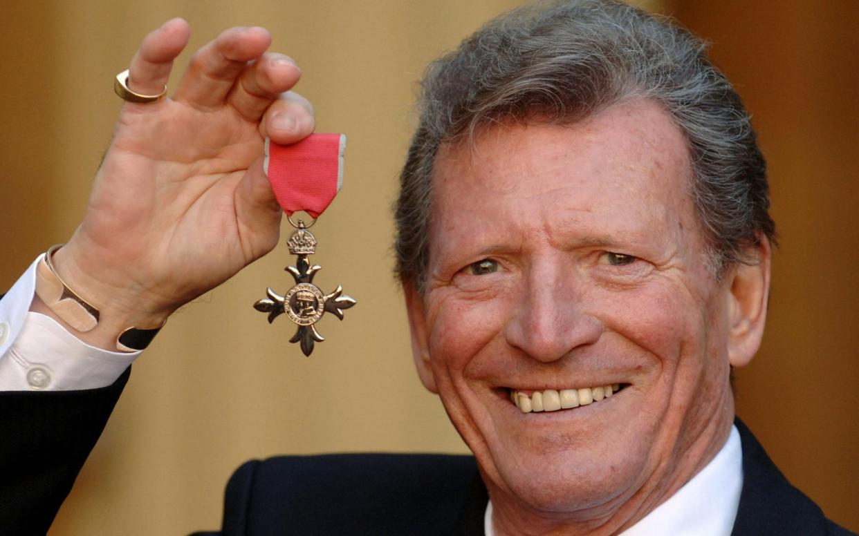 Johnny Briggs after being appointed MBE in 2007 - Fiona Hanson/PA Wire